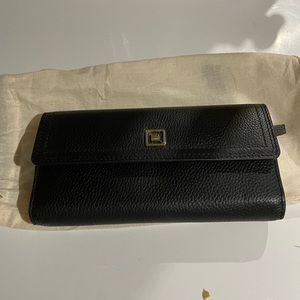 Black Lodis leather wallet